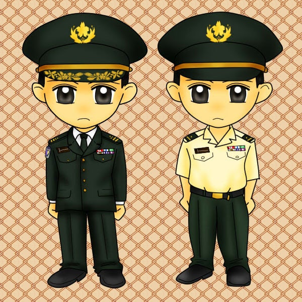陸上自衛隊 幹部常装制服 5割り増しかっこよく見える自衛隊の制服イラストブログ