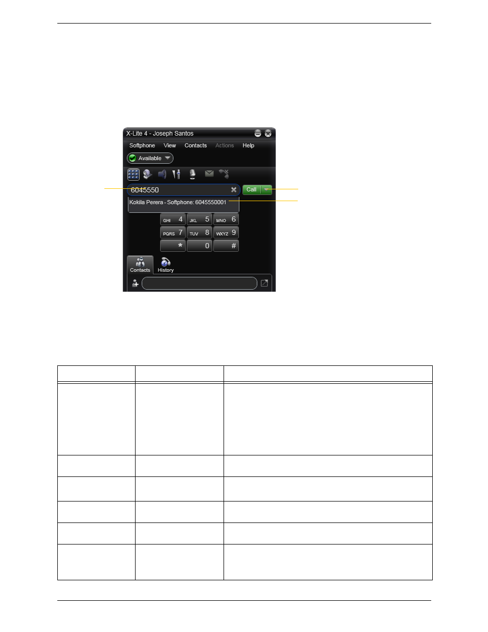 4 placing a call, Placing a call | CounterPath X-Lite 4 ...