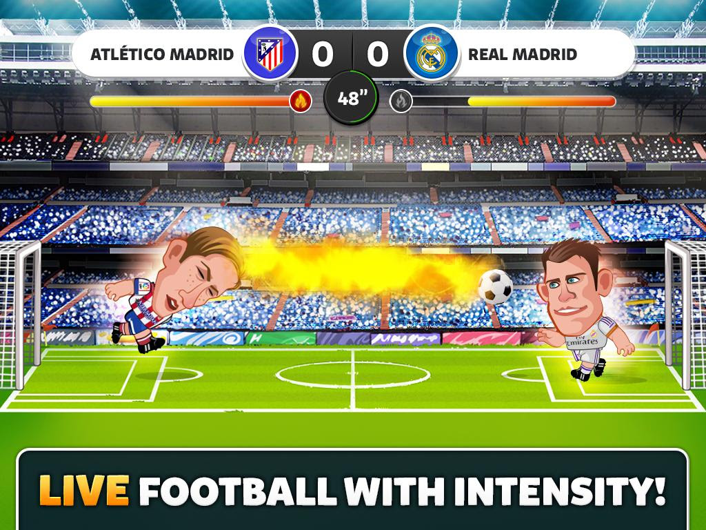 D Head Football Android game from Liga de F Head Soccer La Liga 2017 MOD APK 3.0.1