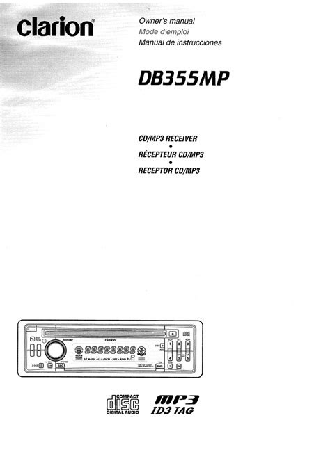 Download Service Manual Clarion Db355mp Db356mp Cd Mp3 Receiver