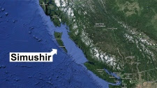 Russian container ship Samushir is adrift near the