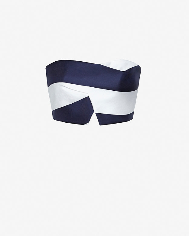 Nicholas Zipper Detail Asymmetrical Bra
