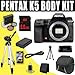 Pentax K-5 16.3 MP Digital SLR with 3-Inch LCD (Black Body Only) + DLI90 Battery + 8GB SDHC + Filter Kit DavisMAX Accessory Kit Bundle