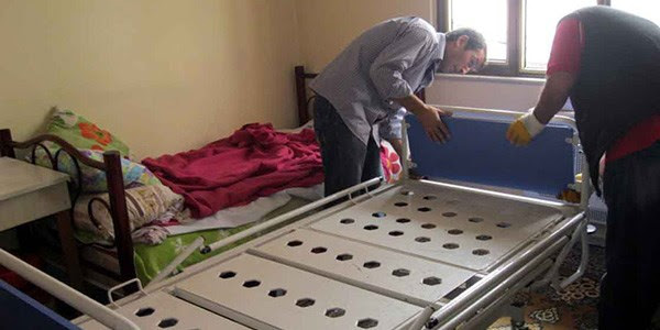 Evde sağlık hizmetleri havalı yatak