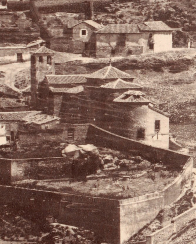 Iglesia de San Lucas en 1857. Fotografía de Charles Clifford (detalle)