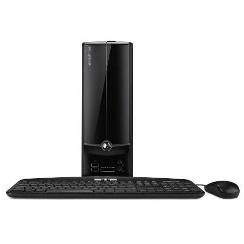 Acer Black eMachines EL1360G-UW12P Desktop PC with AMD Dual-Core E-300 Processor, 2GB Memory, 20" Monitor, 500GB Hard Drive, Windows 7 Home Premium On Sale