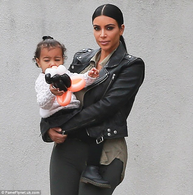 Good news for North? Researchers say women with curvier bottoms - like Kim Kardashian for example - have more intelligent children