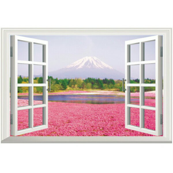 ウォールステッカー 窓 風景 おしゃれ 植物 花 木 シール 山 壁紙トイレ キッチン かわいい インテリア ピンク 浴室 写真 Diy Wallsticker 北欧 時計 森林 山林 癒し 美しい 雪 空 窓の景色 大きい お風呂 街 和室 和風