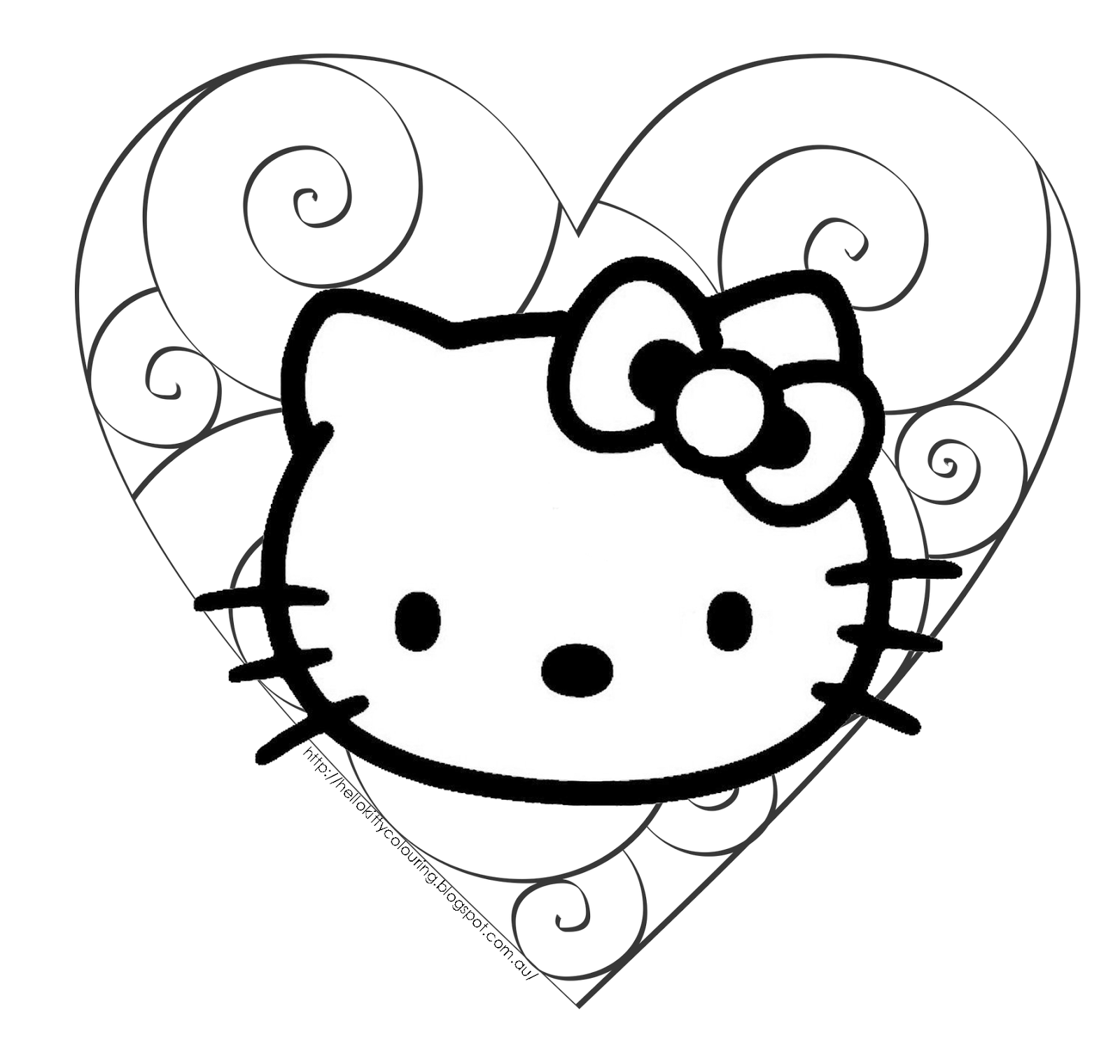 Download Hello Kitty Valentine Coloring Pages - Coloring Home