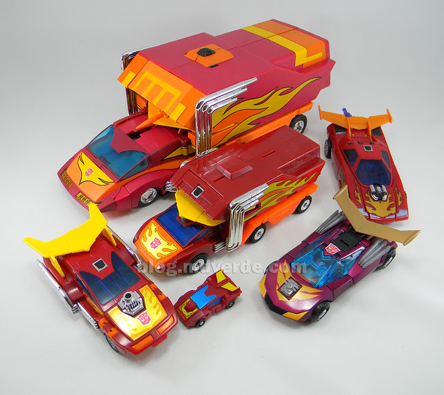 Transformers Rodimus Prime Masterpiece - modo alterno vs otros Rodimus/Hot Rod