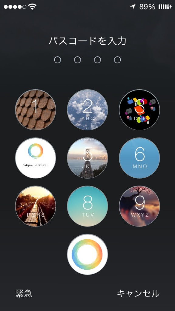 Faces パスコードの番号に写真や画像を入れる事ができるtweak Bitzedge