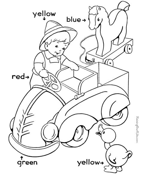  color worksheets for preschool coloring home