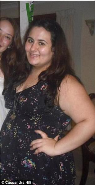 Cassandra Hili, 23, dropped half her body weight and shed an incredible 55 kilos in two years