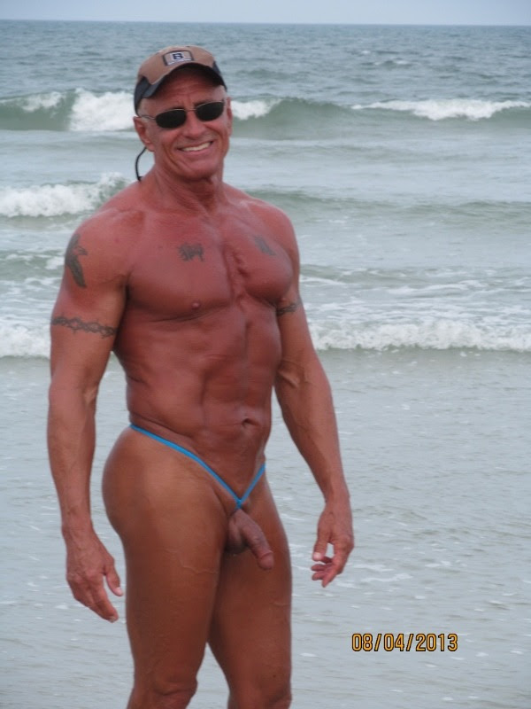 Me in  a US4Men ‘extreme’ bikini #6.
Silver string submission