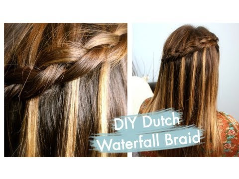 Cut girls Diy Dutch waterfall braid video