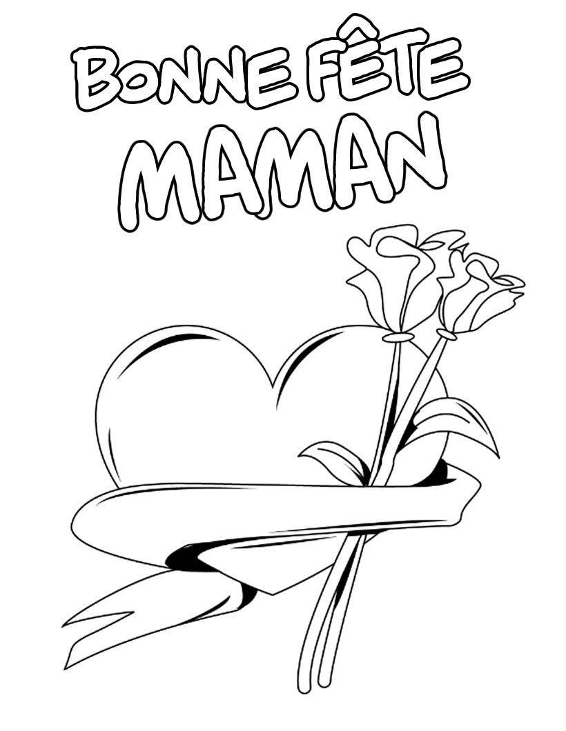 Coloriage pour Maman