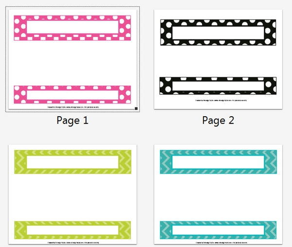 Tickle Me Pink Paisley Binder Spines {UPRINT}