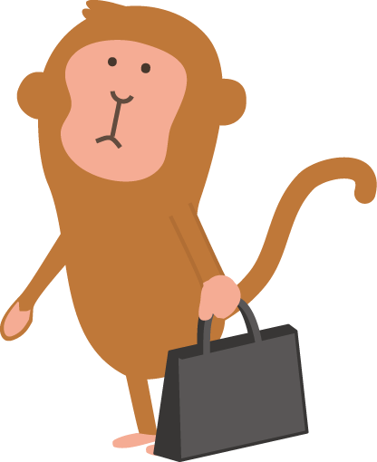 猿 さる のイラスト 無料イラストフリー素材