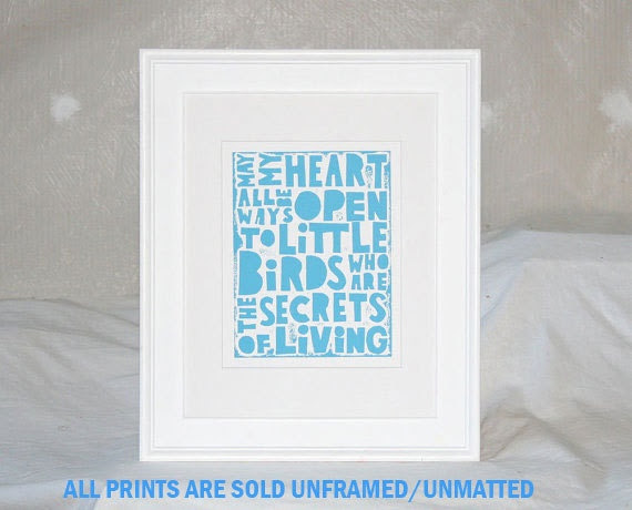 ee cummings, Wall Art, Nursery Art Print, Poetry, Nature Quotes, Bird ...