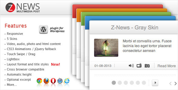 Znews v2.4.1 - Multimedia Post For Wordpress