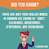 How Many Words in the English Language End in Dous