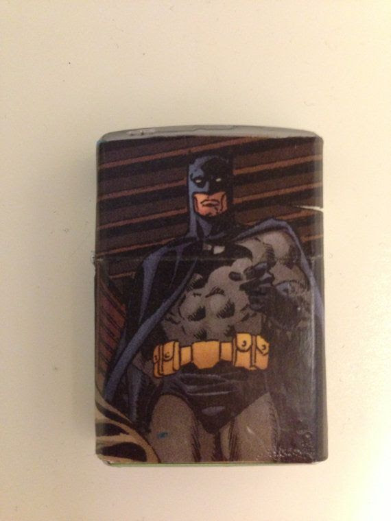 Batman Zippo Lighter from Comic Books by nerdyhussy on Etsy, $30.00