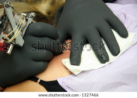 sterilization. sting. tattoo