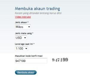 regMF10 Cara mendaftar di Master Forex