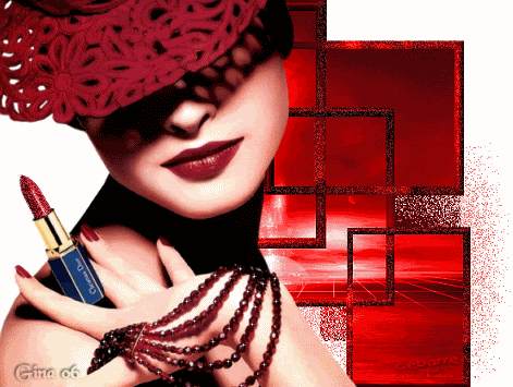 Lady in red