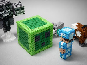 3dperlerbeads アイロンビーズ Minecraft マイクラ Slime スライム 3dperlerbeadsお手軽頑固な 立体アイロンビーズ