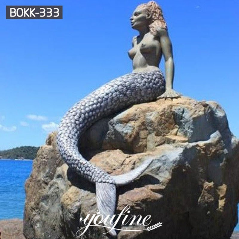 Life Size Outdoor Bronze Mermaid Pool Statue Wholesale ...
