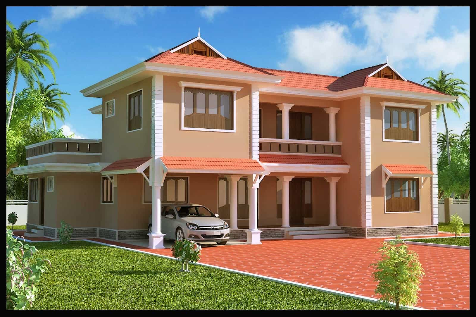 Duplex Kerala Home Design at 2618 sq.ft