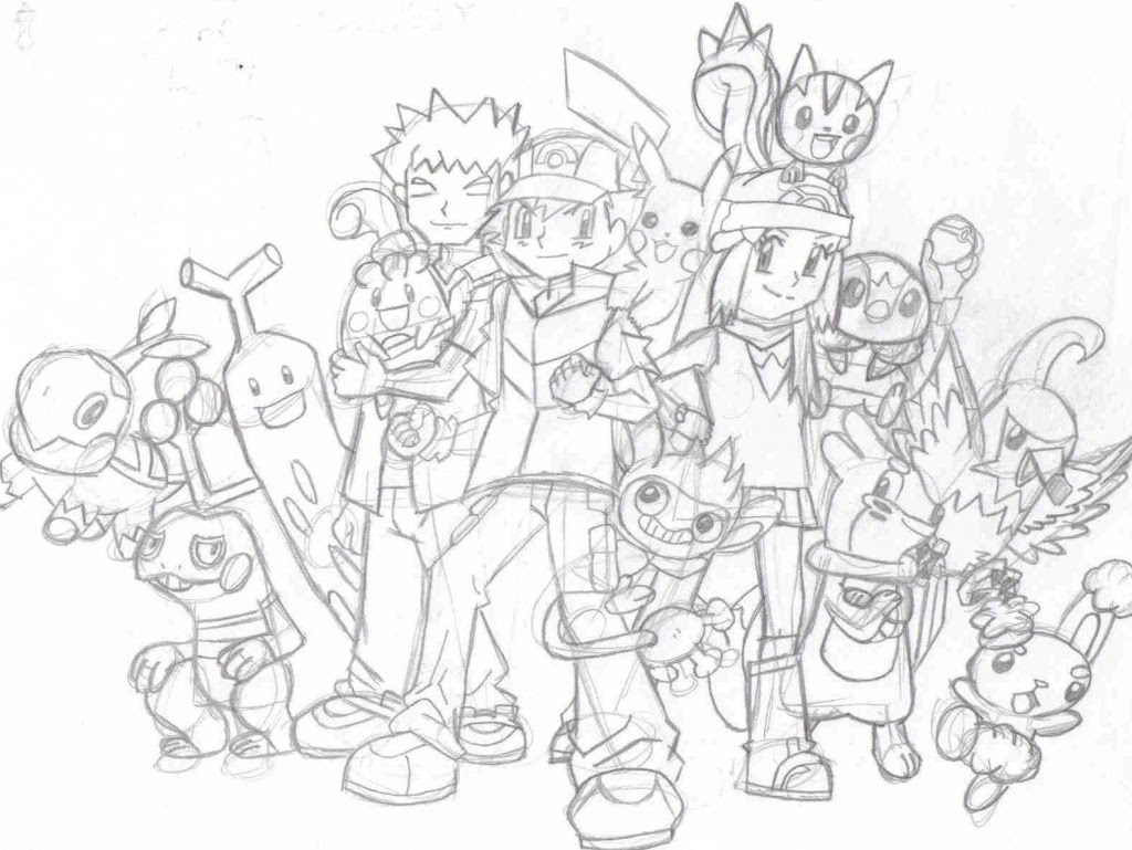 pokemon drawings engraving