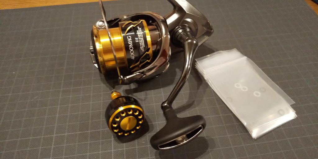 シマノツインパワー4000mhgのt型ハンドルノブをラウンド型に交換をしてみた ジギングノート