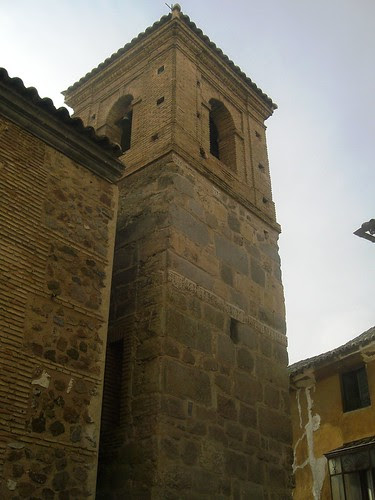 Torre de la Iglesia de El Salvador de Toledo tras las obras que han liberado un flanco con restos visigóticos
