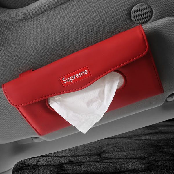 Supreme 車用ティッシュカバーシュプリーム車 ティッシュ おしゃれな