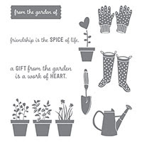 Gift From The Garden Wood-Mount Stamp Set