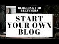 Blogging For Beginners Step By Step 2019 | How To Start A Blog 101