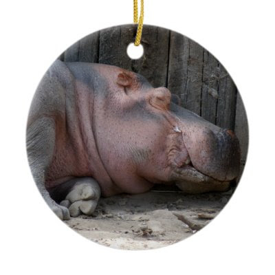  pied piper gift shop: hippopotamus ornament by old world christmas 