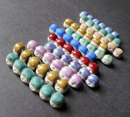 Porcelain jewelry components