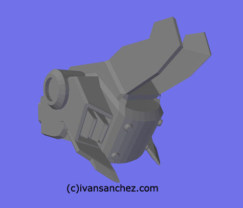 mobile suit bucue gundam 3d mesh cg sandrum