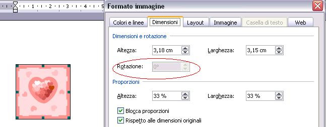Office Onlining - "Ruota per gradi" o "Rotazione" non è attivo in Word