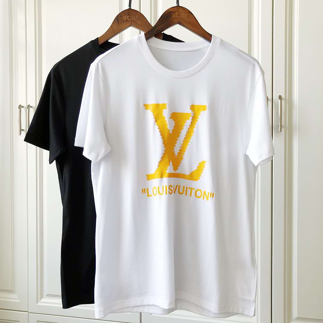 ルイヴィトンtシャツ 半袖レディース 柔らかいな ファッション速乾ブランドlv Tシャツ シンプル 通勤 通学 メンズ