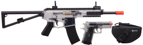 Crosman Ready To Play AirSoft Kit (2 Guns, Holsters, BBs and Speedloader)