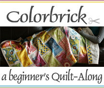 {Colorbrick} a beginner's quilt-along