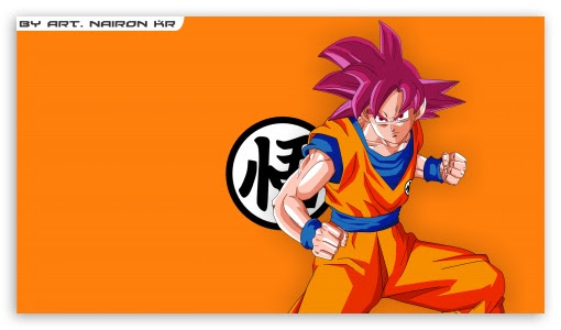 Goku Super Saiyajin God Ultra Hd Desktop Background