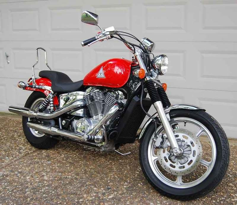 Finally pics of my Bronsonized 2007 Shadow Spirit 1100 