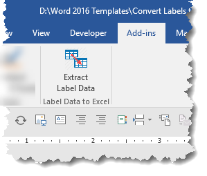 Labels to Excel Worksheet