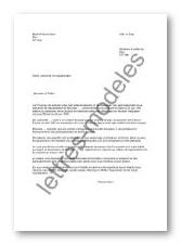 Modèle et exemple de lettres type : Demande de 