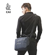 Get CAI 2019 Business Men Briefcase Gentleman Waterproof Office Bag Laptop Crossbody Shoulder Sling Fashion Bags Causal Gift Husband